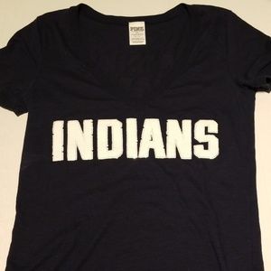 Cleveland Indians bling baseball Tee